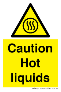Caution hot liquids